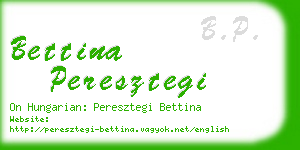 bettina peresztegi business card